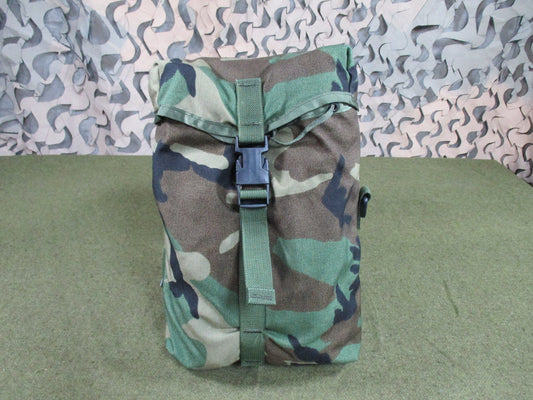 Woodland Camouflage Utility Pouch Belt Pack Used Good Sticky PU Lining - Centex Military Gear