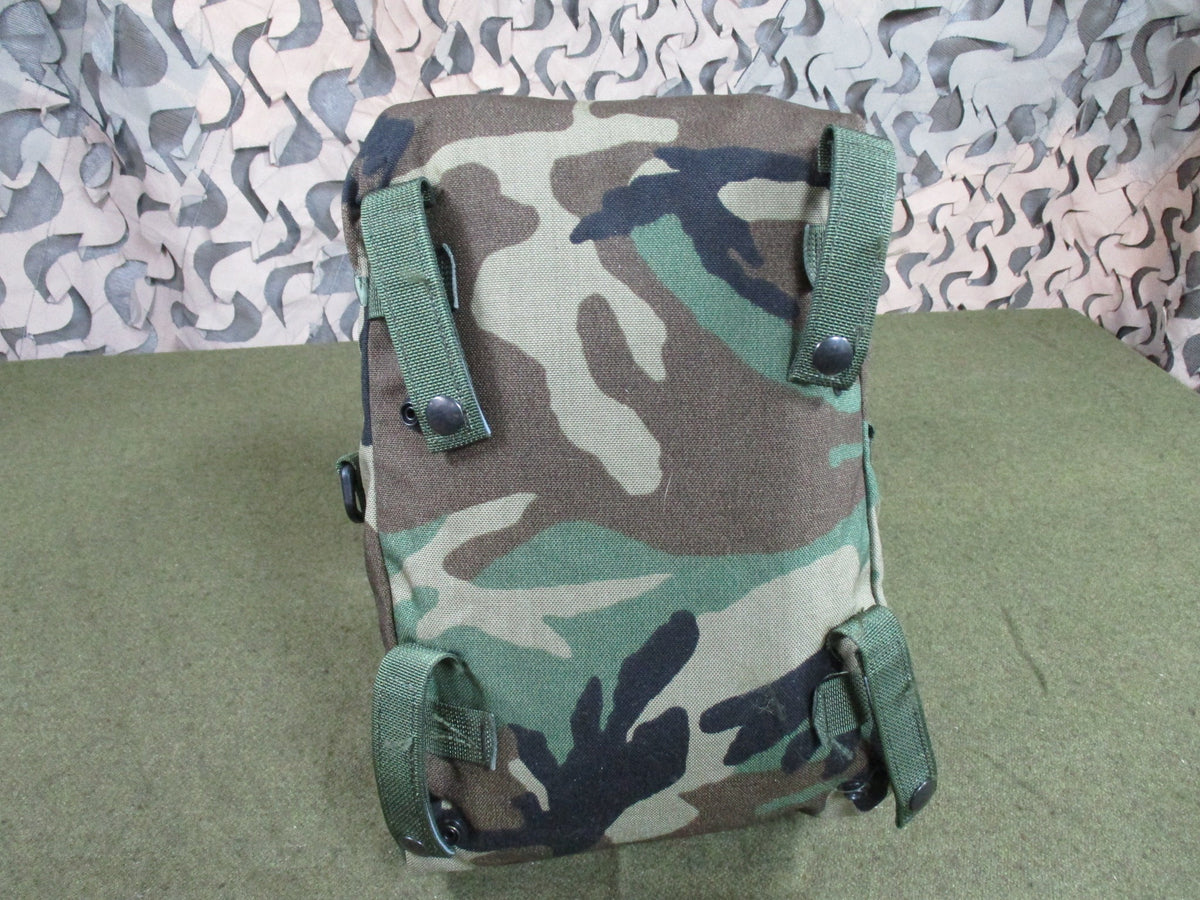 Woodland Camouflage Utility Pouch Belt Pack Used Good Sticky PU Lining - Centex Military Gear