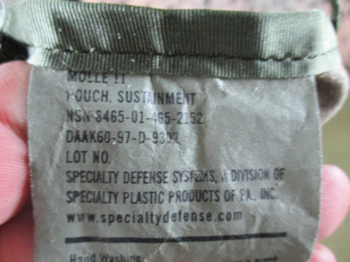 Woodland Camouflage Utility Pouch Belt Pack Used Good Sticky PU Lining - Centex Military Gear