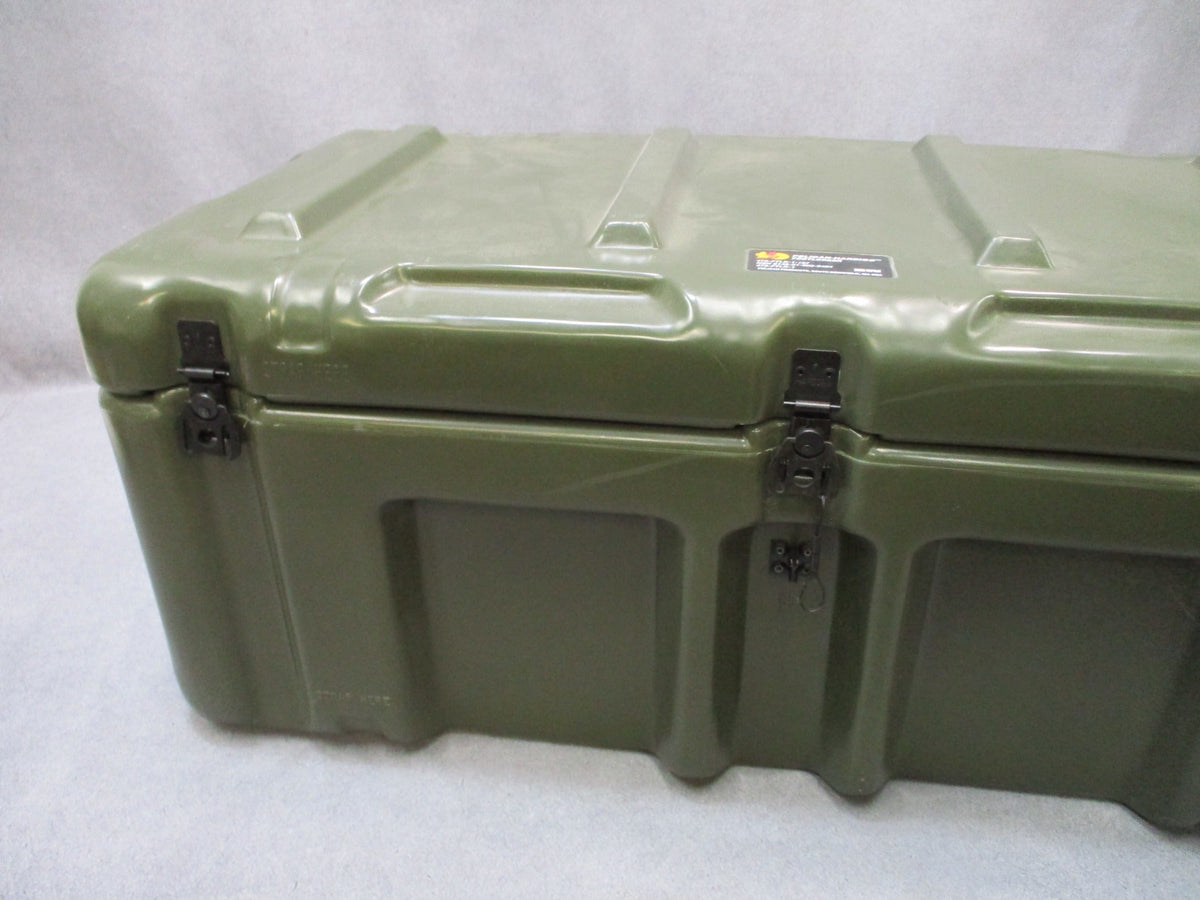 Pelican Hardigg Military Footlocker OD Green 472-FTLK-1-137 2 Trays Wheels