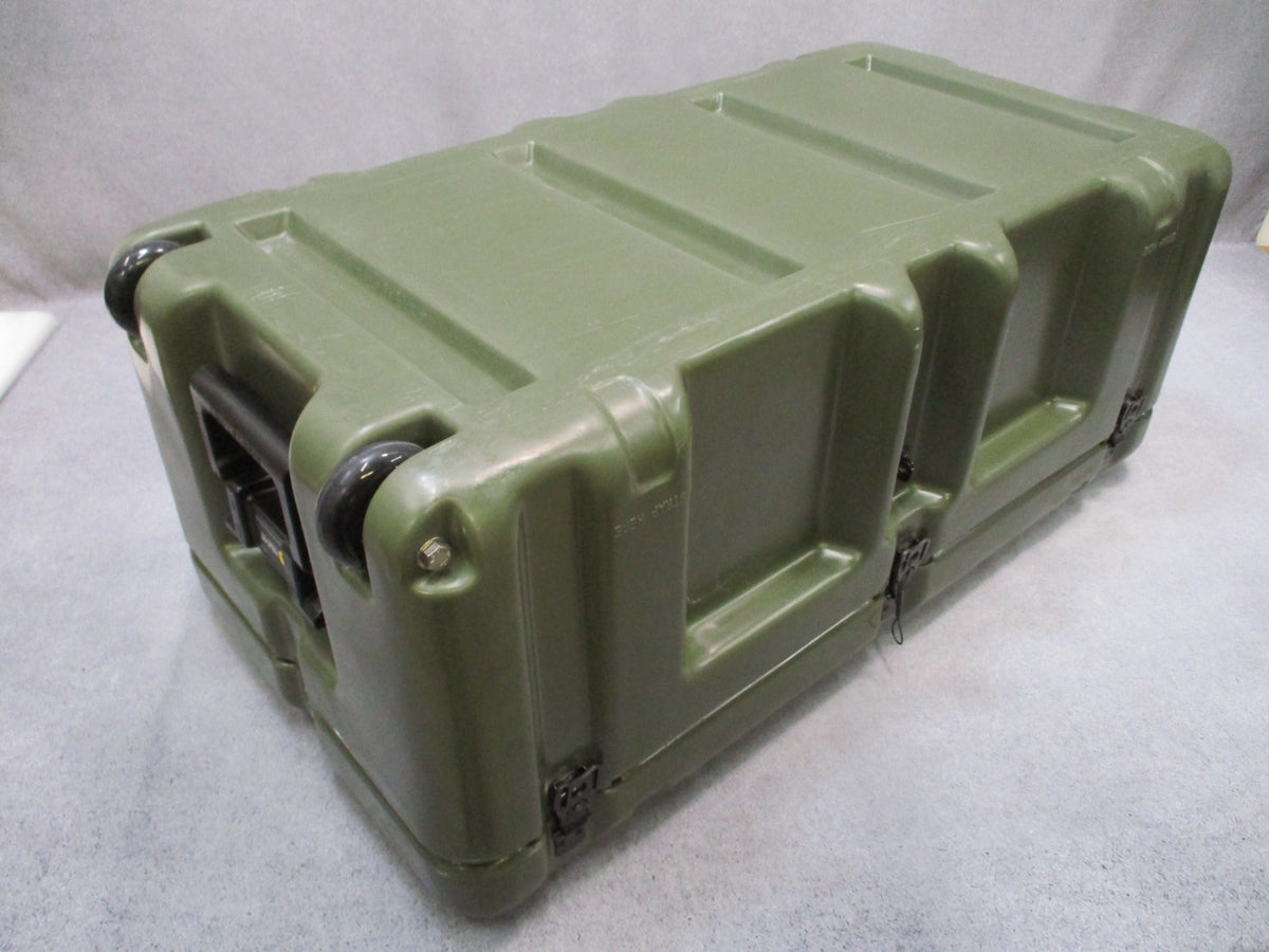 Pelican Hardigg Military Footlocker OD Green 472-FTLK-1-137 2 Trays Wheels