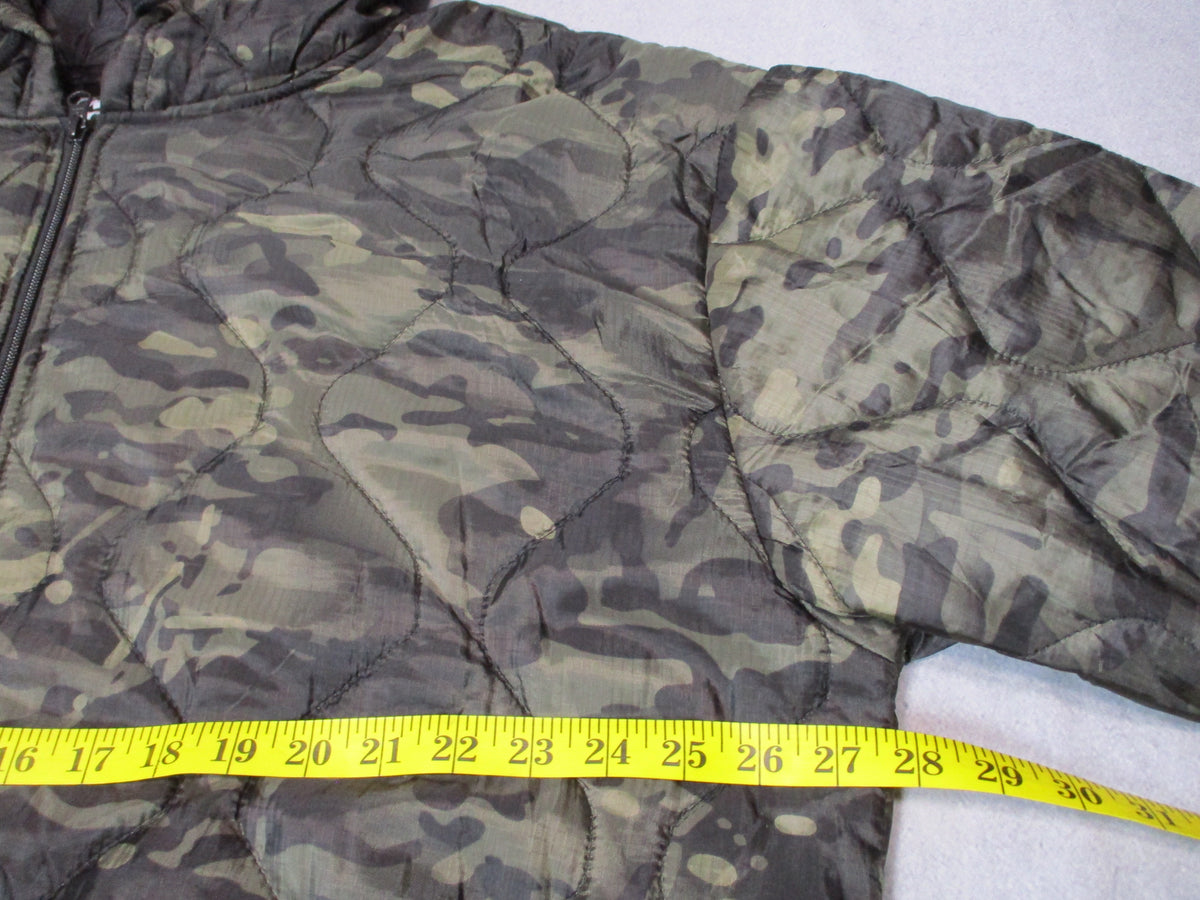Woobie Gear Black Camo Full Zip Quilted Hoodie Jacket 3XL Nylon New Without Tags - Centex Military Gear