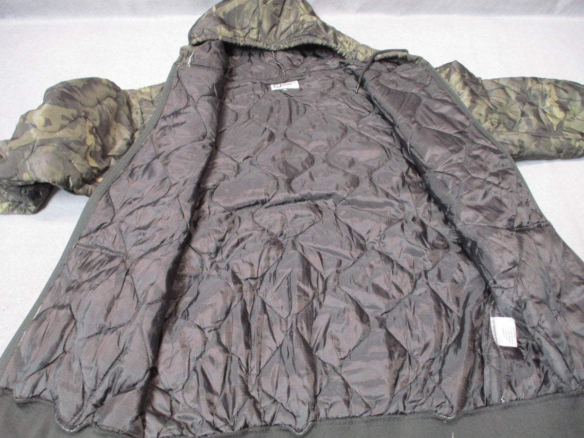 Woobie Gear Black Camo Full Zip Quilted Hoodie Jacket 3XL Nylon New Without Tags - Centex Military Gear