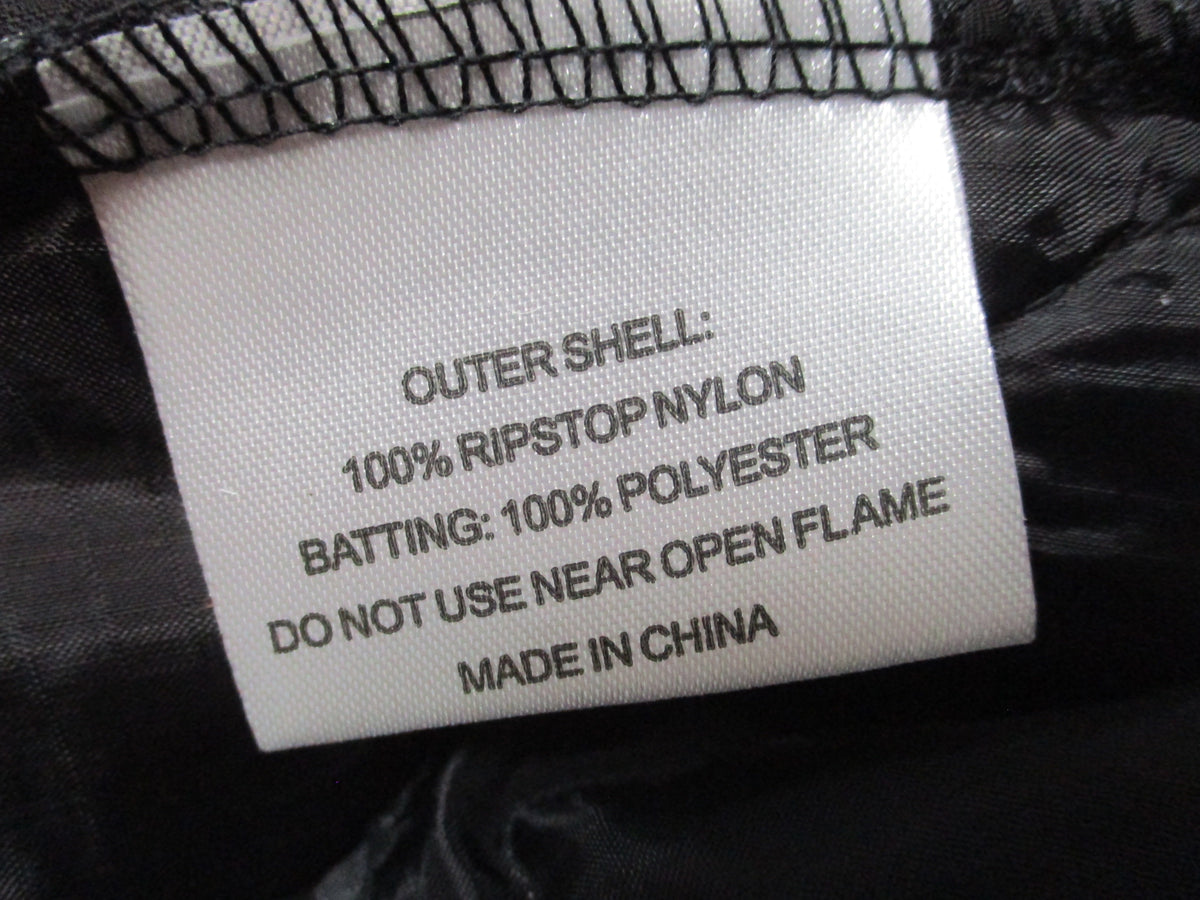 Woobie Gear Black Camo Full Zip Quilted Hoodie Jacket 3XL Nylon New Without Tags - Centex Military Gear
