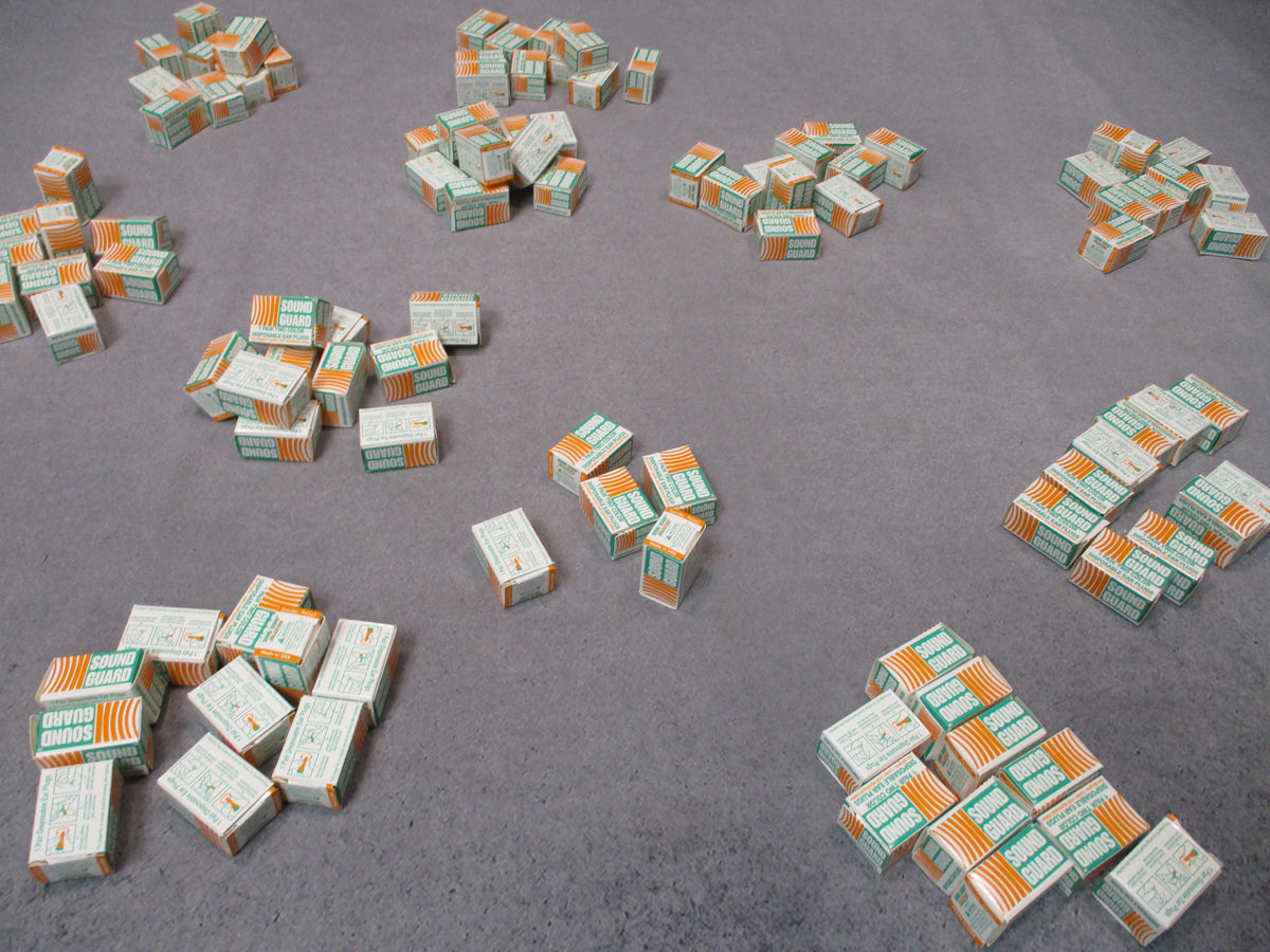 Sound Guard Ear Plugs 145 Pairs Orange Green Foam USA NSN 6515-00-137-6345 - Centex Military Gear
