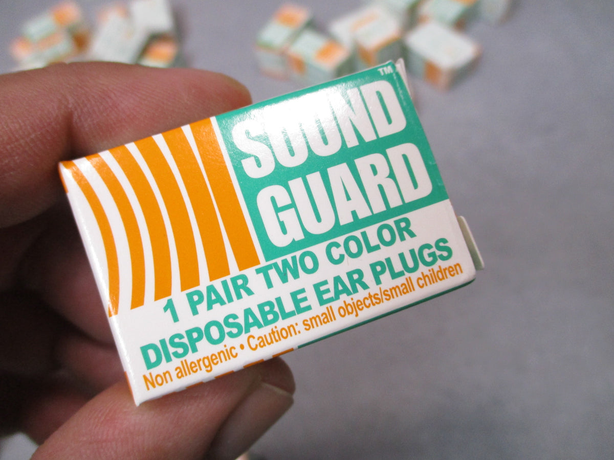 Sound Guard Ear Plugs 145 Pairs Orange Green Foam USA NSN 6515-00-137-6345 - Centex Military Gear