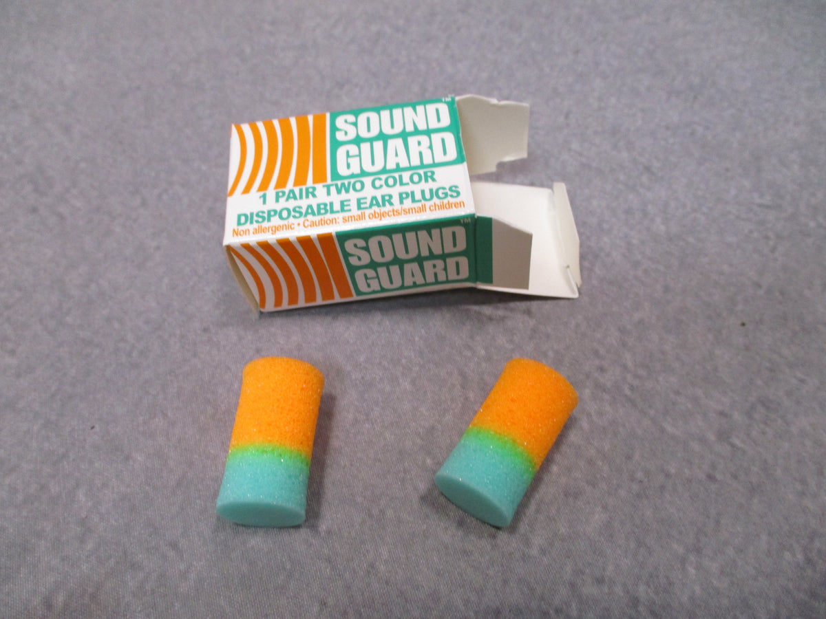 Sound Guard Ear Plugs 145 Pairs Orange Green Foam USA NSN 6515-00-137-6345 - Centex Military Gear