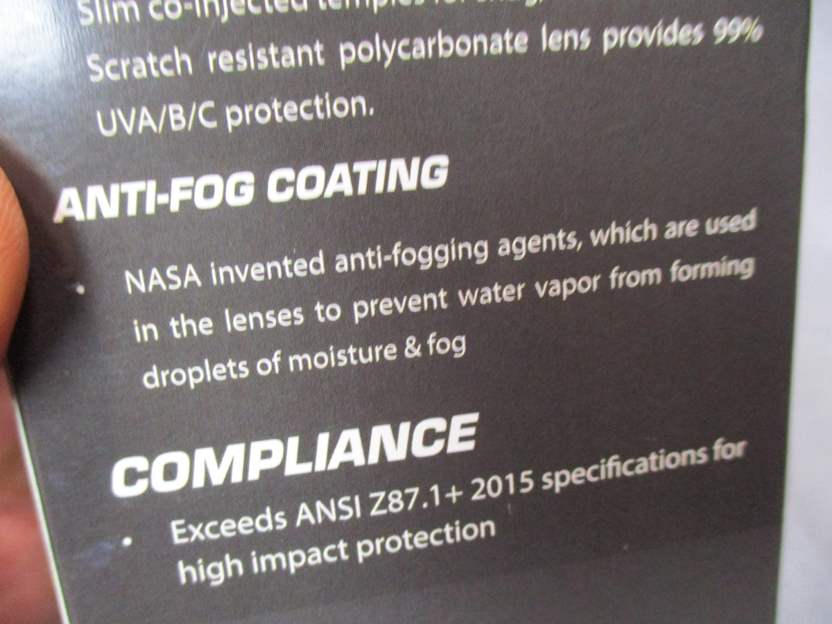 OpticMax 1400/ND Shooting Safety Glasses Gray Lens Anti-Fog Foam Lined New Box - Centex Military Gear
