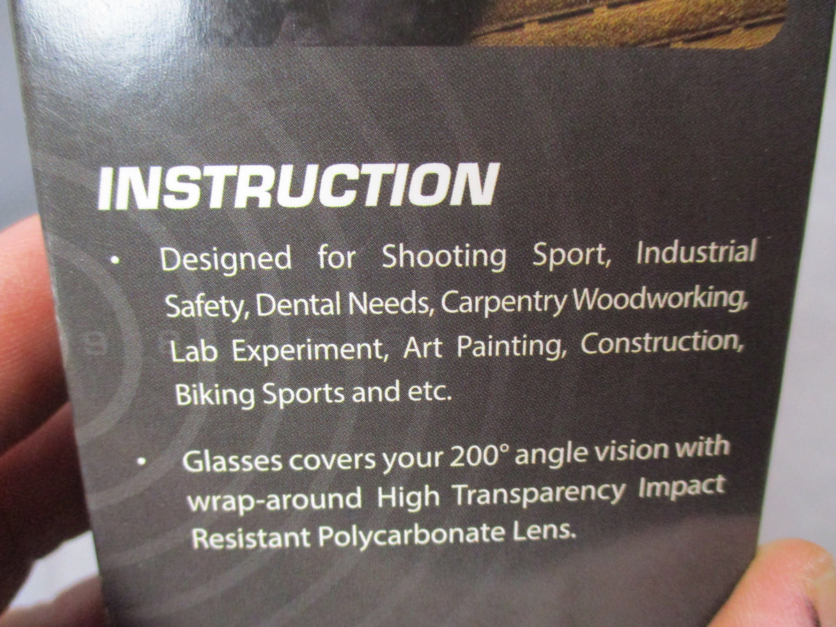 OpticMax 1400/ND Shooting Safety Glasses Gray Lens Anti-Fog Foam Lined New Box - Centex Military Gear