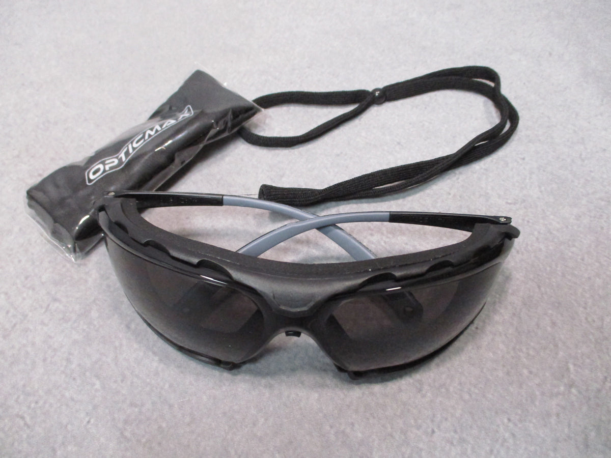 OpticMax 1400/ND Shooting Safety Glasses Gray Lens Anti-Fog Foam Lined New Box - Centex Military Gear