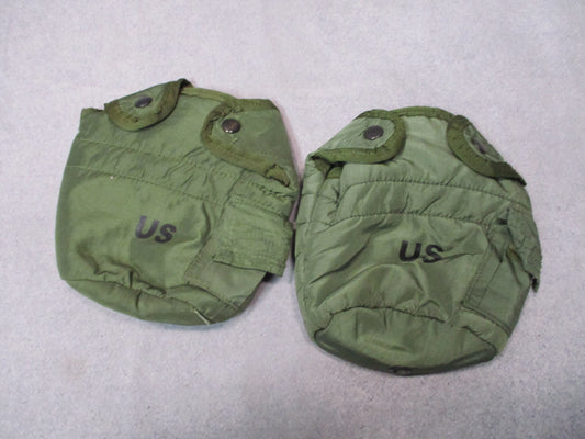 USGI ALICE LC-2 1 Quart Canteen Cover Pouches Olive Drab Reyes 2004 Lot of 2 - Centex Military Gear