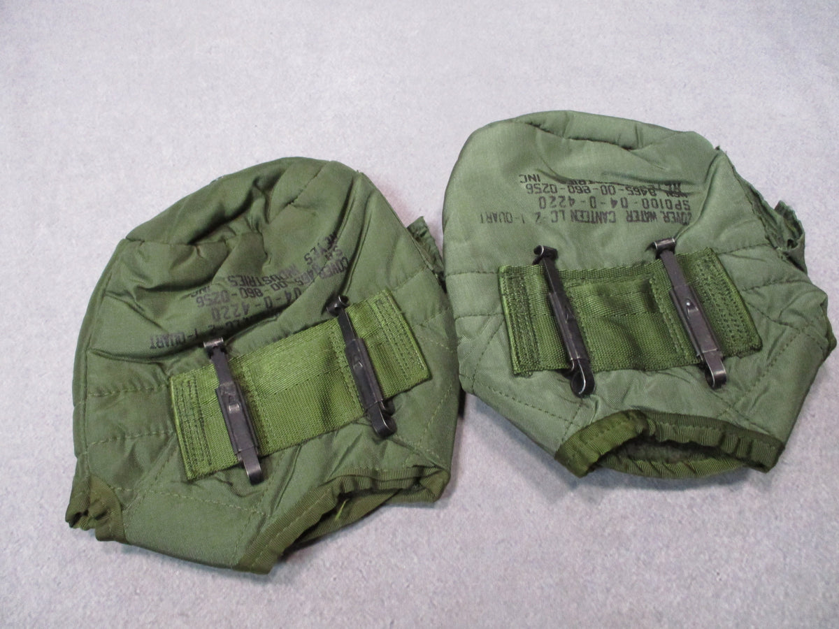 USGI ALICE LC-2 1 Quart Canteen Cover Pouches Olive Drab Reyes 2004 Lot of 2 - Centex Military Gear