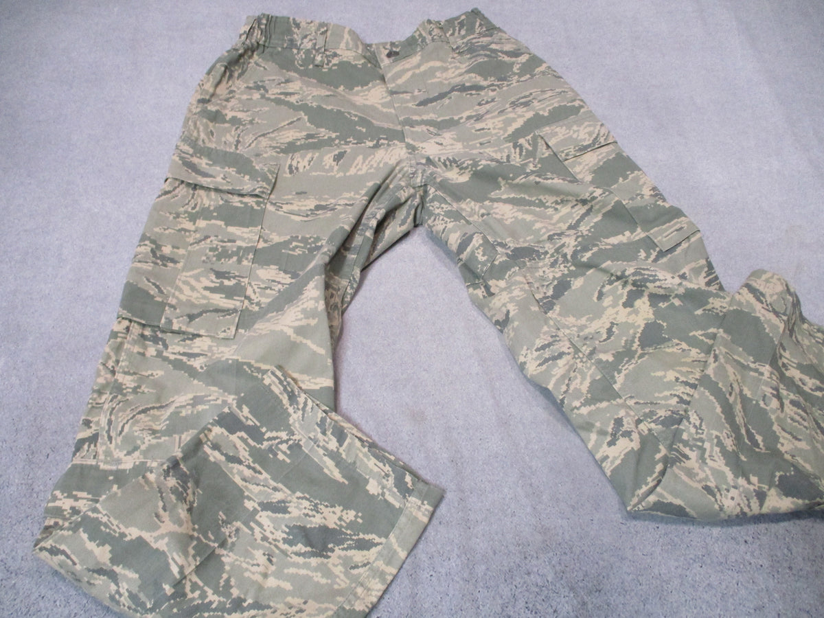 USAF ABU Digital Tiger Stripe Cargo Pants 32 Short DSCP Bethel Military Trousers