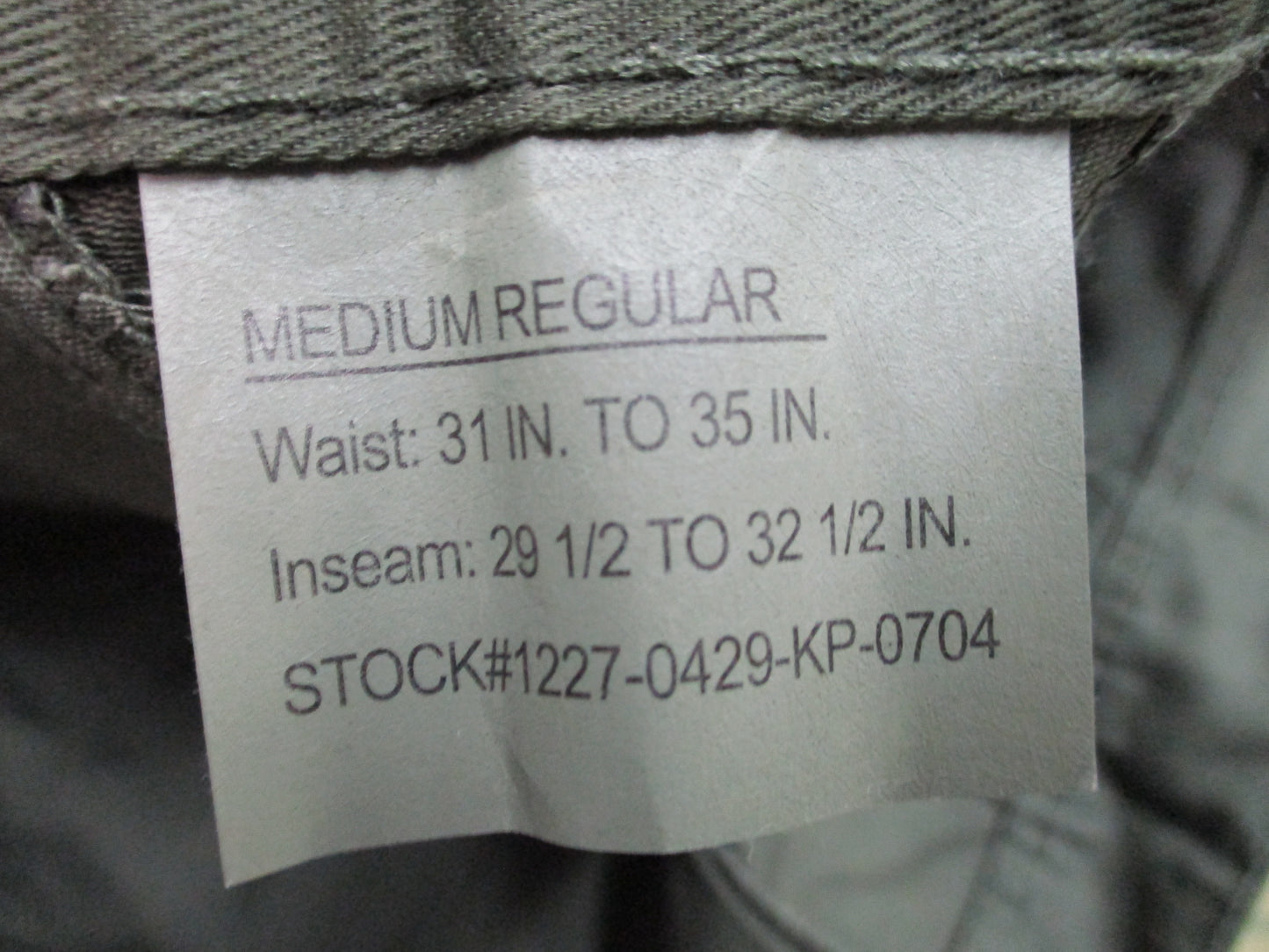 Rothco 7838 Olive Drab BDU Cargo Pants Trousers Fatigues Tactical Work NWT