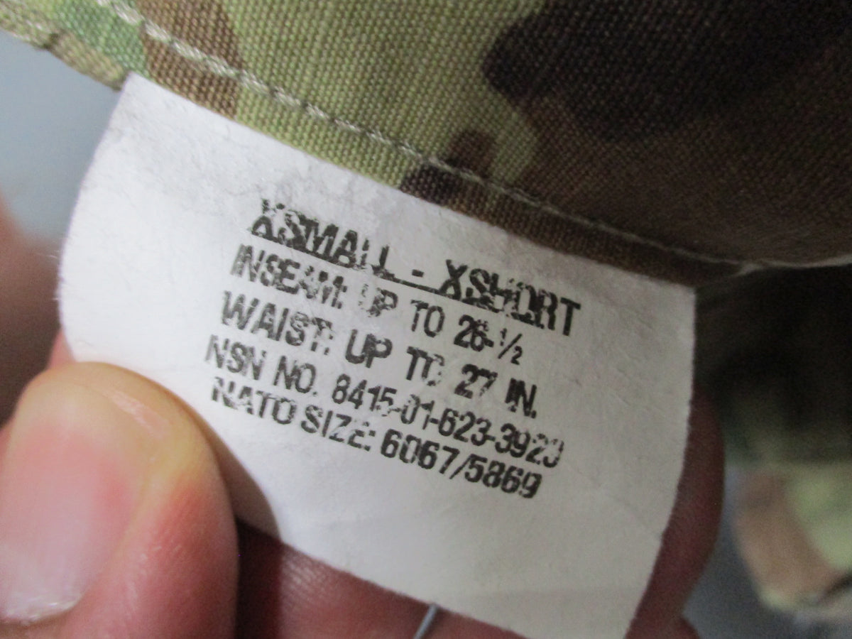 USGI OCP Scorpion W2 ACU Combat Trousers 50/50 NYCO Army Air Force Used Pants