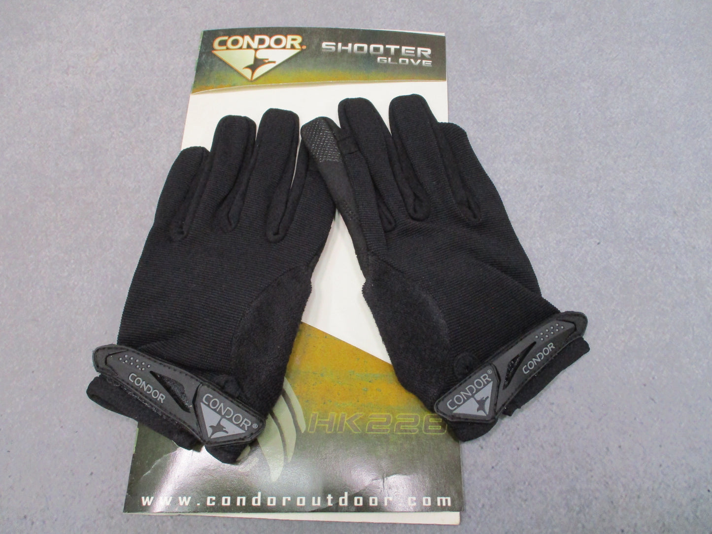 Condor HK228 Shooter Gloves Black Padded Tactical Military Choose Size 9 10 11