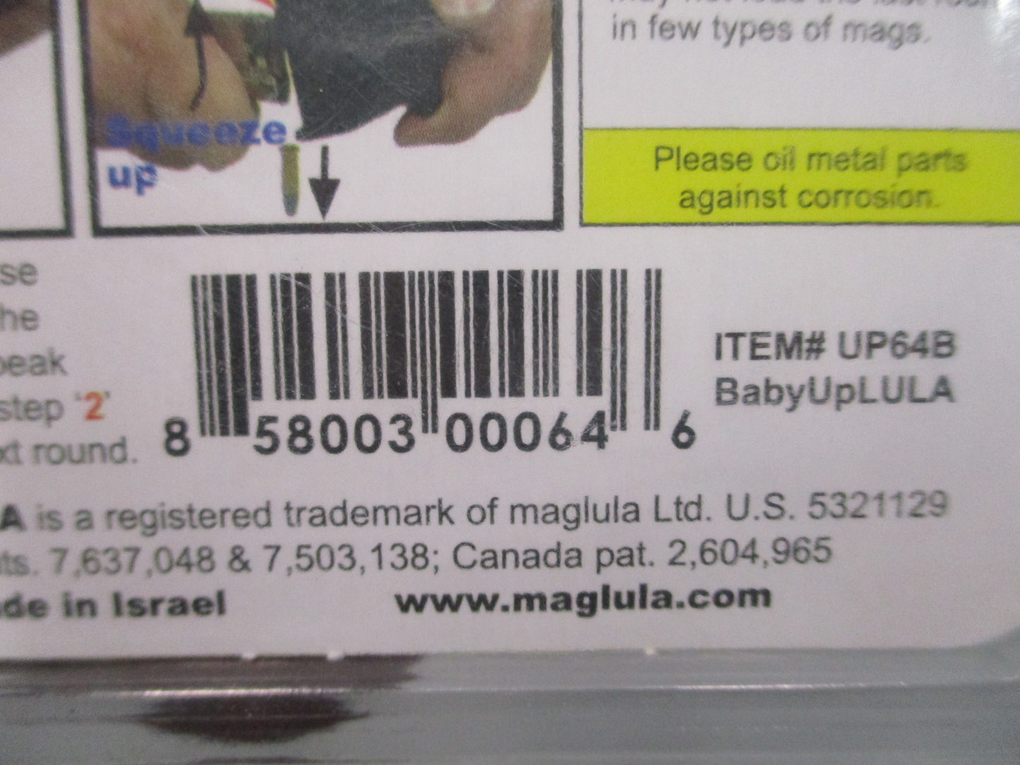 Maglula BabyUpLULA UP64B Speedloader Unloader .22LR .25 .32 .380 ACP