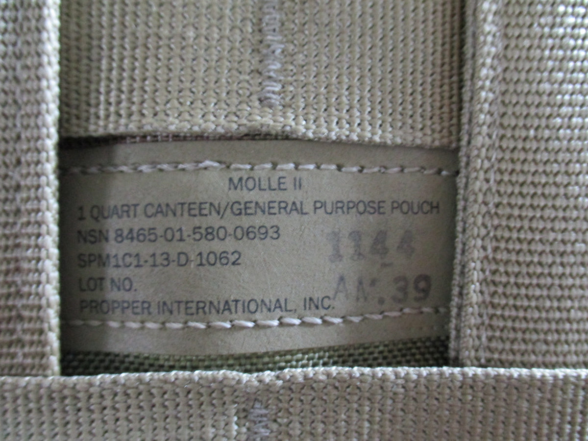 USGI OCP MOLLE II Pouch Lot 5 Pc E Tool Canteen 3 Double Magazine Army Surplus