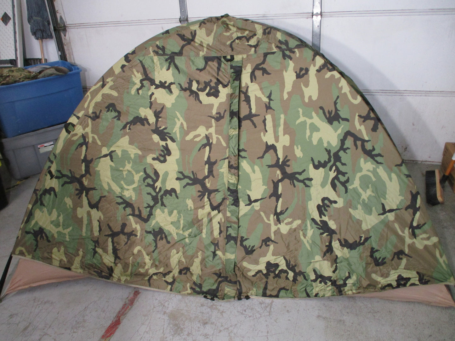USMC LiteFighter 2 Man Combat Tent Woodland Tan Complete NSN 8340-01-452-5919