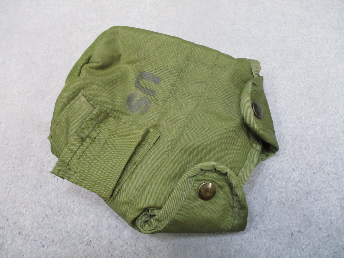 USGI LC-2 1 Quart Canteen Cover OD Green ALICE Clips 1978 Contract Vintage