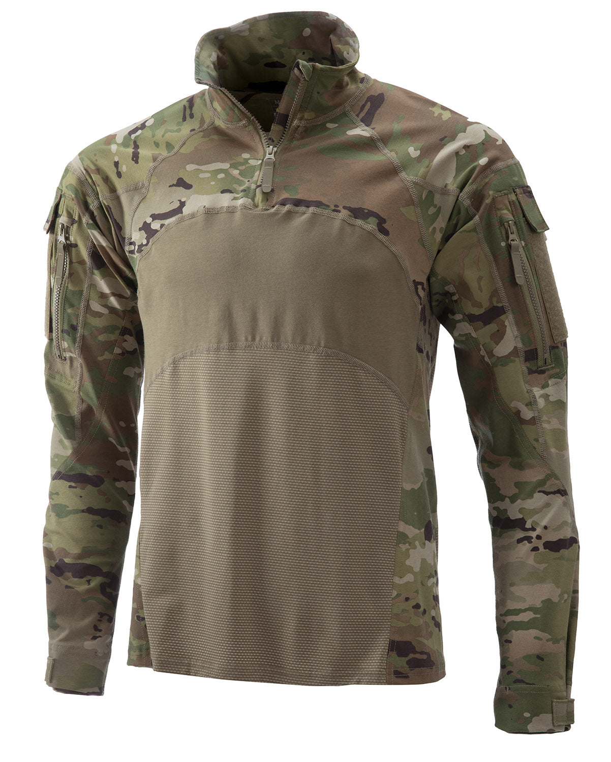 Centex Military Gear OCP Pattern Army combat shirt with 1/4 zipper, lightweight hot weather tactical top in medium size.