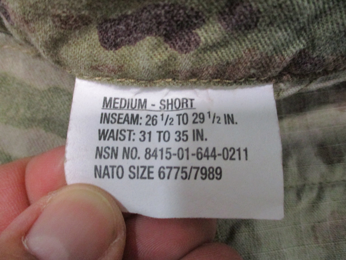 USGI Army Combat Pants FR Scorpion OCP Medium Short NSN 8415-01-644-0211