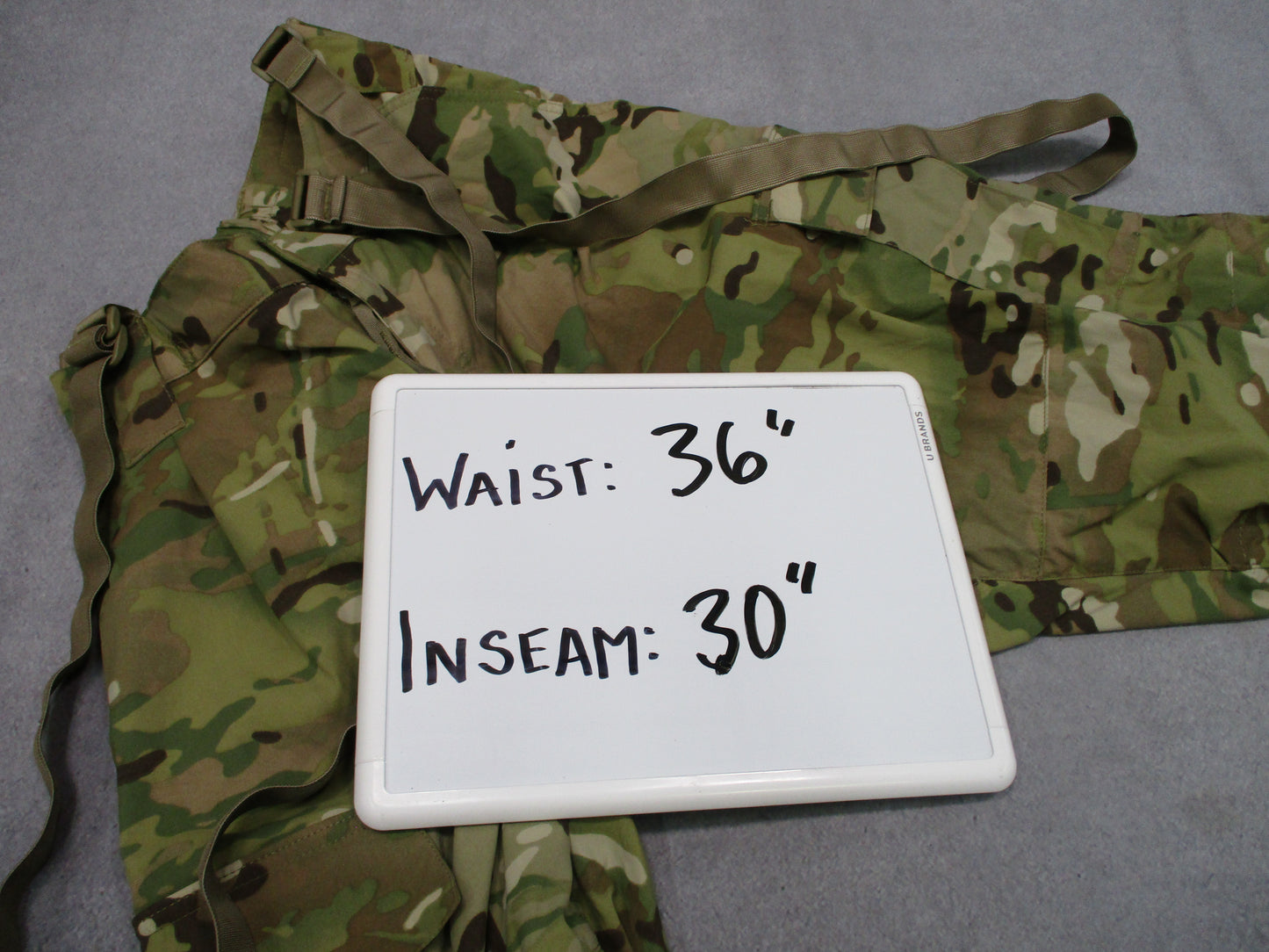 Army USGI ECWCS Gen III Level 5 Soft Shell Pants Multicam No Size Tag 36x30