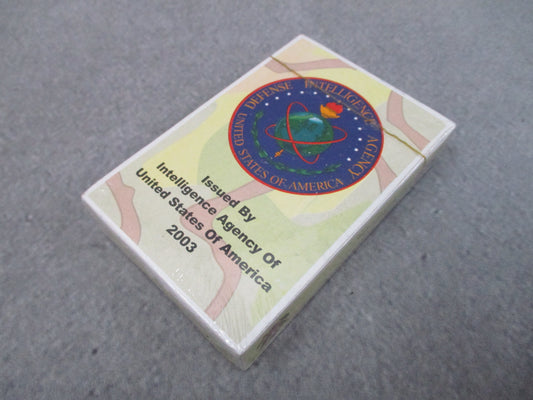 2003 Iraqi Most Wanted Saddam Playing Cards DIA Intelligence Sealed Vintage Deck