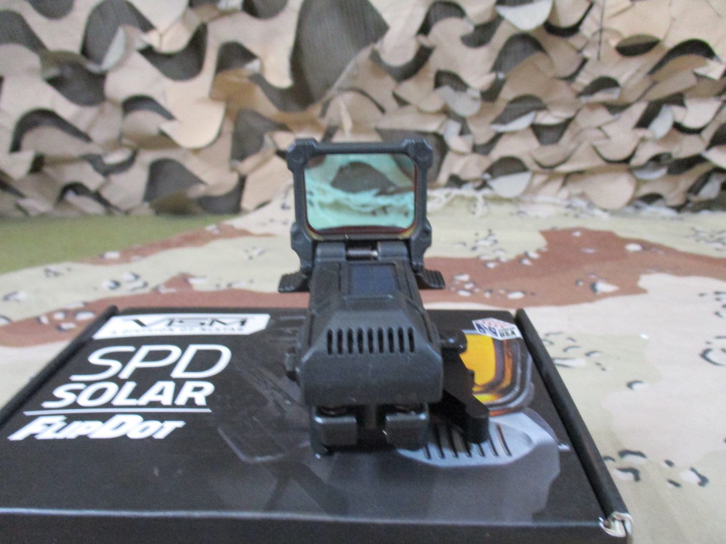 vism red dot flip dot ncstar picatinny rail optic solar powered