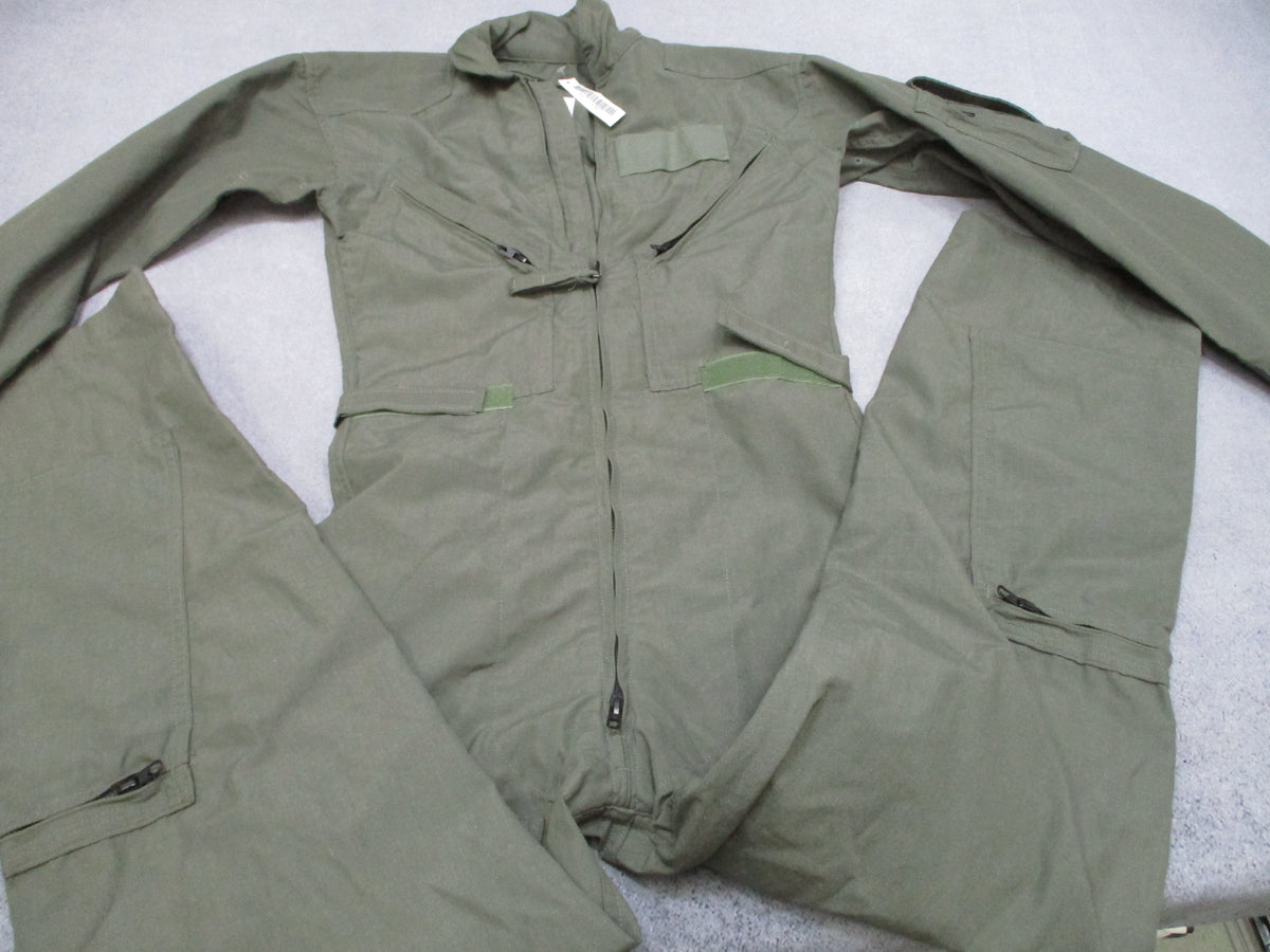 USGI Carter CWU-27/P Flight Suit 32R Sage Green Aramid Flyers Coveralls New