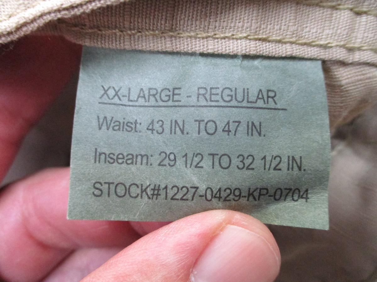 Rothco Khaki BDU Cargo Pants Tactical Work 100% Cotton Ripstop Trousers NWT