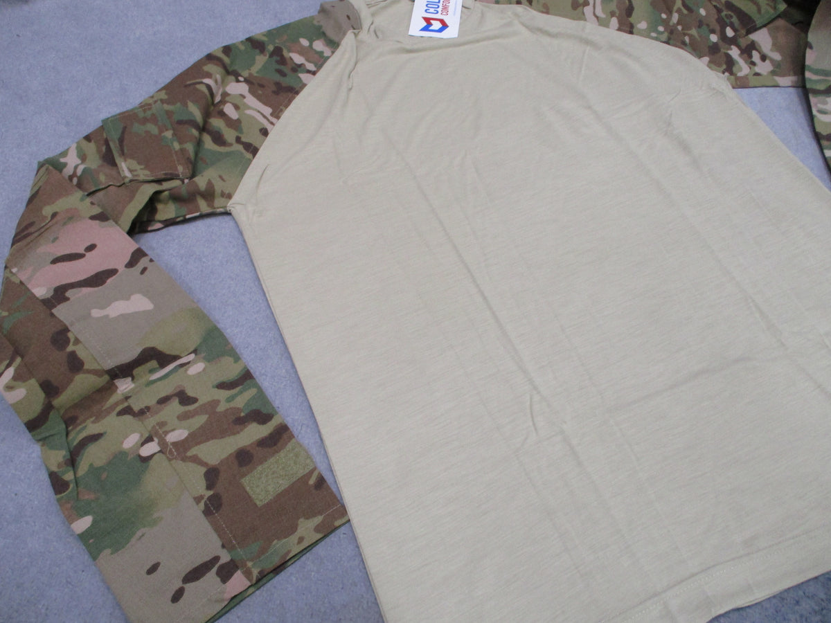 Cold Comfort FR Combat Shirt Multicam Large Sand USAF Flame Resistant NOS