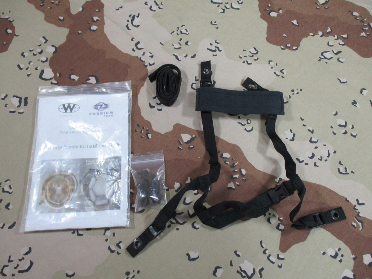 Team Wendy 4-Point Helmet Chinstrap Retrofit Kit Black w/ Hardware NOS