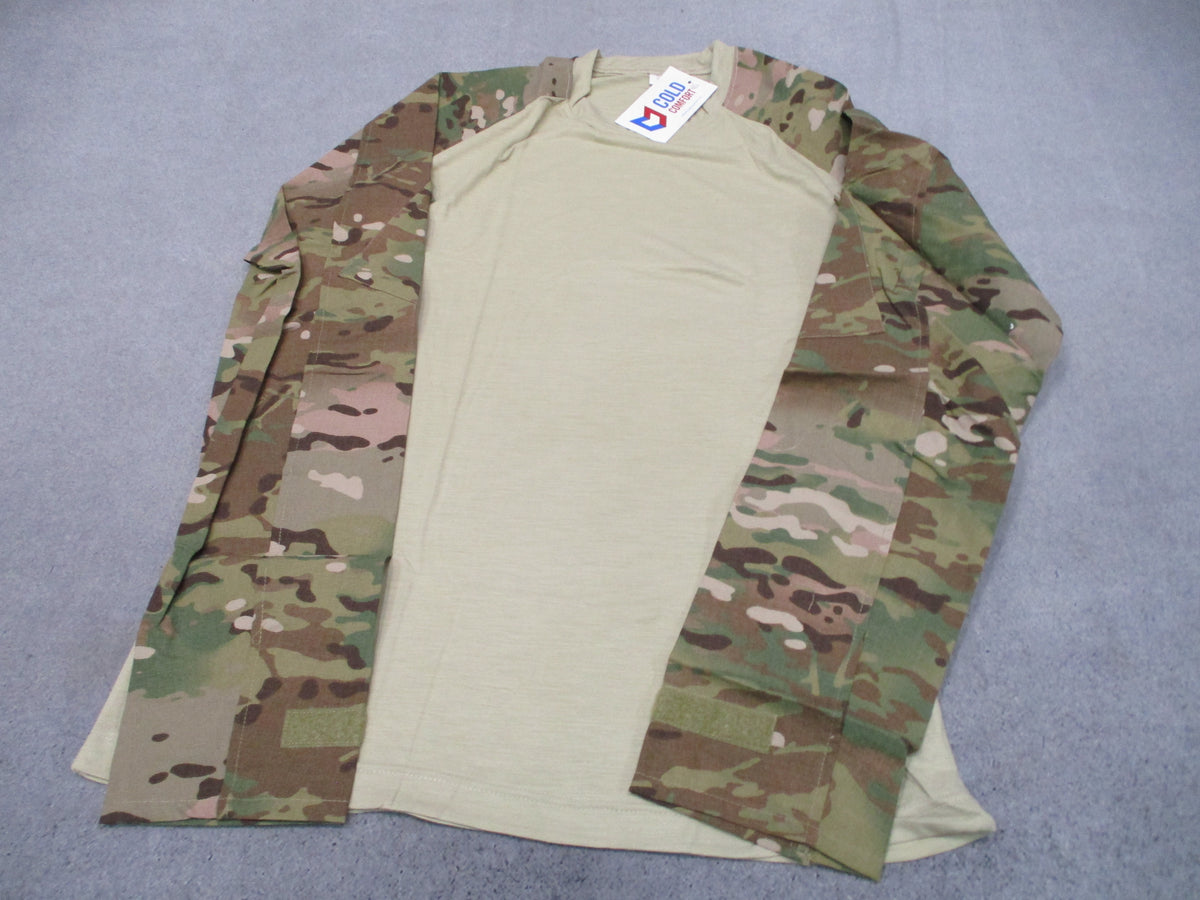 Cold Comfort FR Combat Shirt Multicam Large Sand USAF Flame Resistant NOS