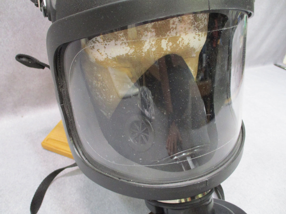 Full Face Gas Mask Respirator 40mm NATO Filter 5-Point Harness Bag Open Box