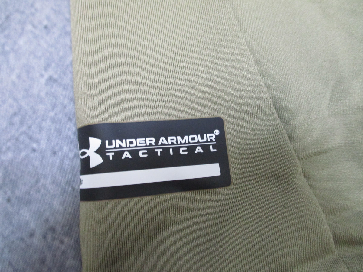 Under Armour Tactical HeatGear Compression Shirt Medium Tan 499 Short Sleeve