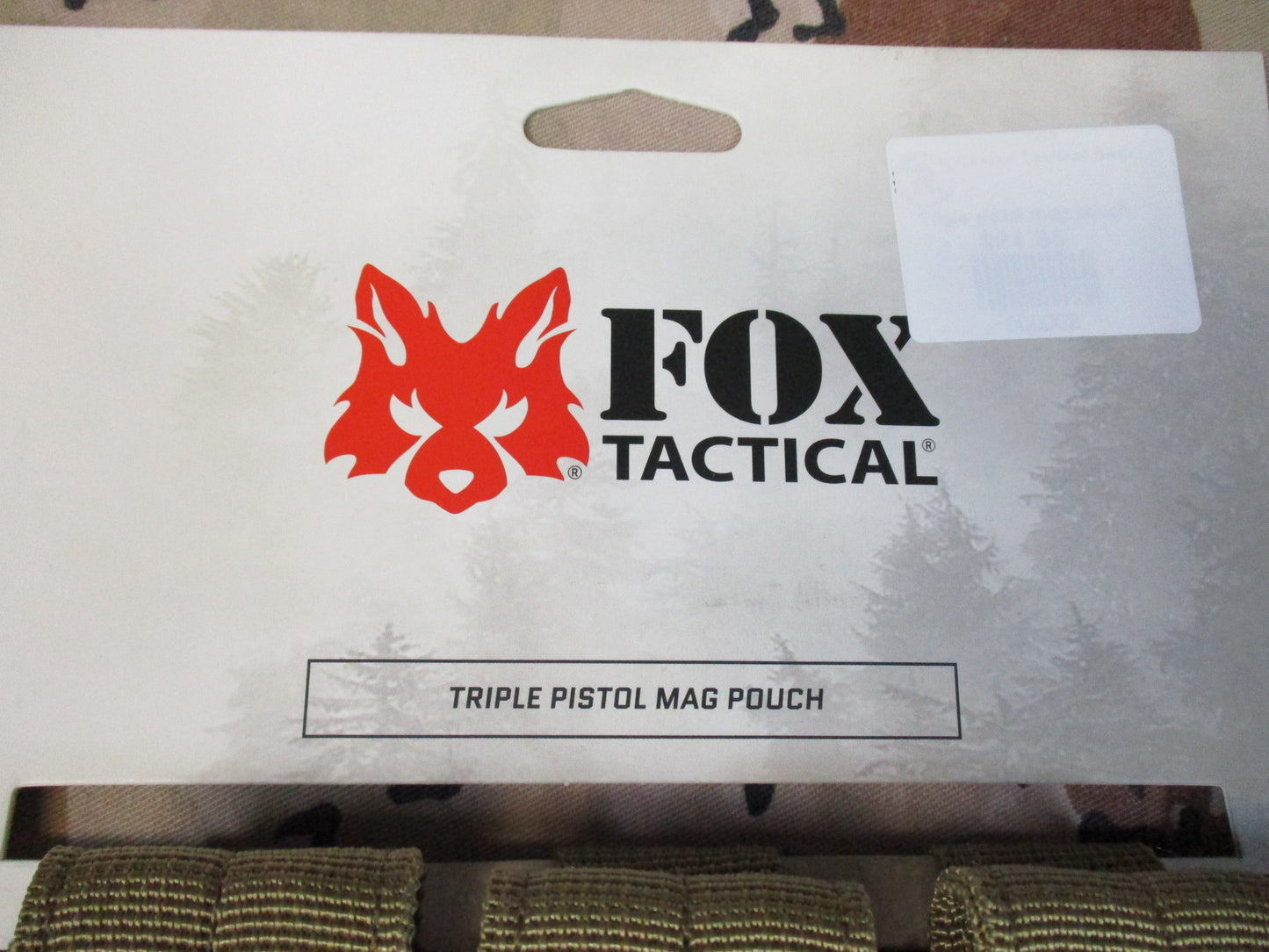 Fox Tactical Triple Pistol Mag Pouch – Coyote – MOLLE – New With Tags – NTOA Rec