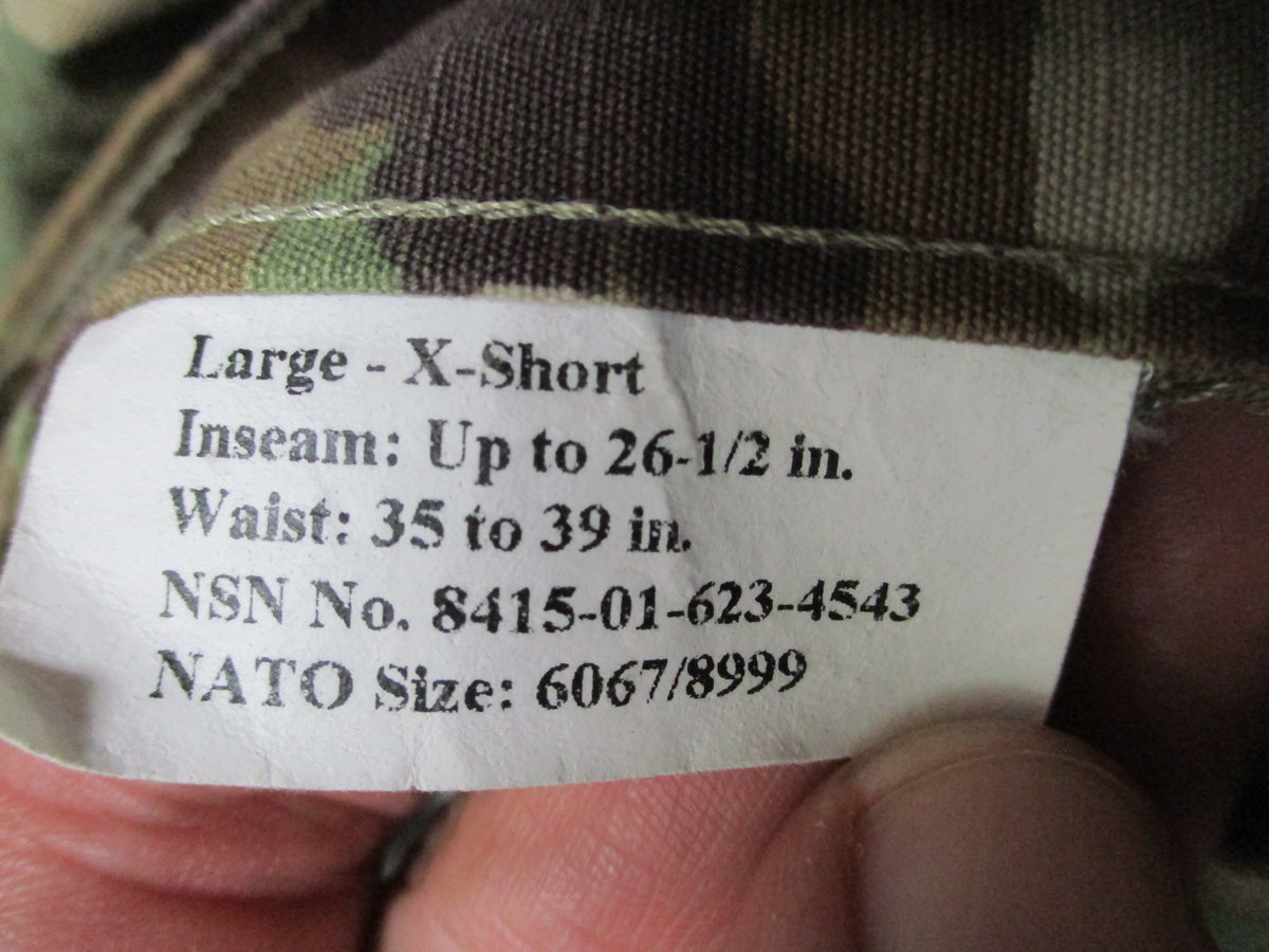 USGI OCP Scorpion W2 ACU Combat Trousers 50/50 NYCO Army Air Force Used Pants