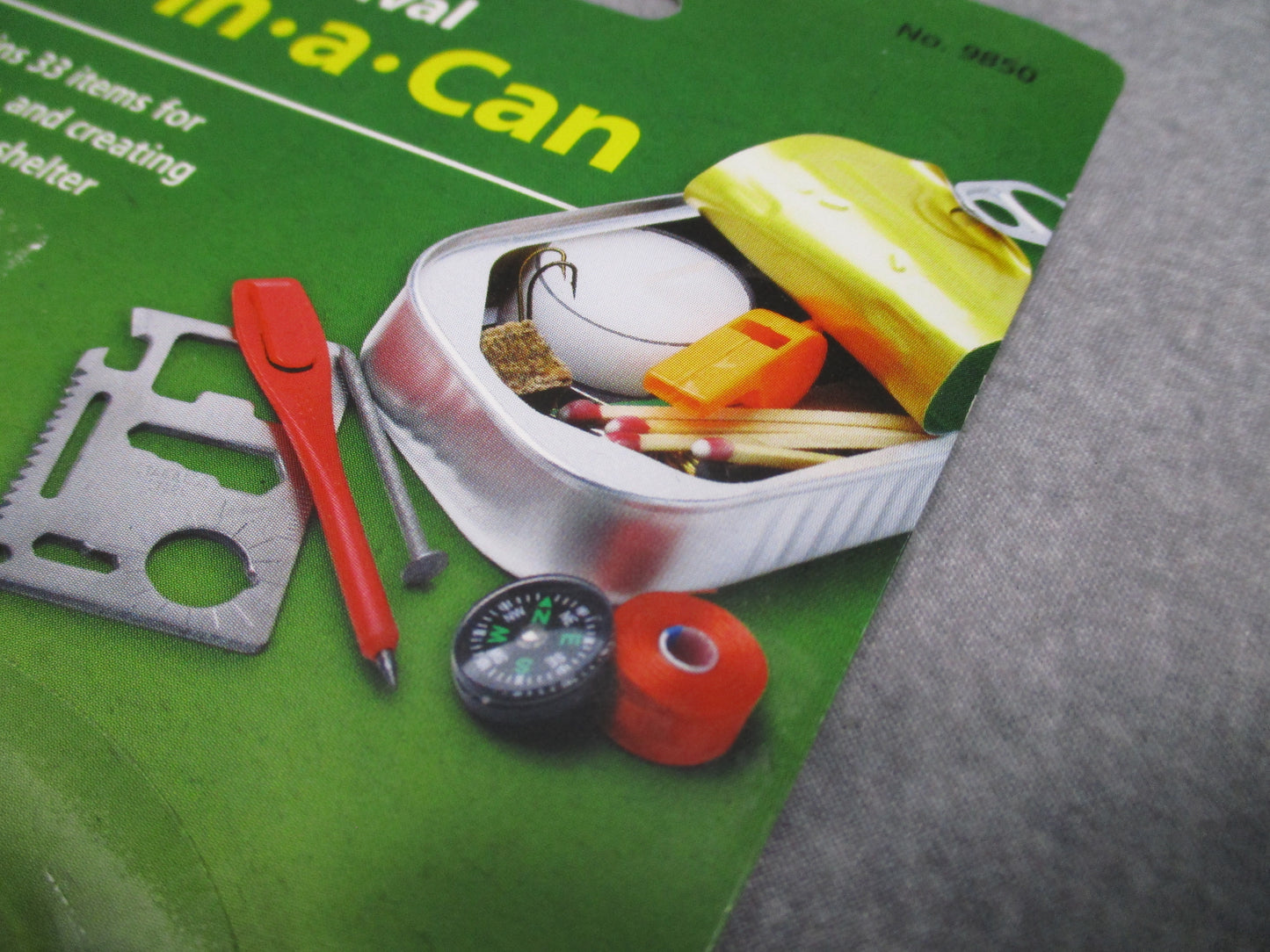 Coghlan's Survival Kit in a Can 33 Pc Emergency Camping Pocket Kit 9850 New