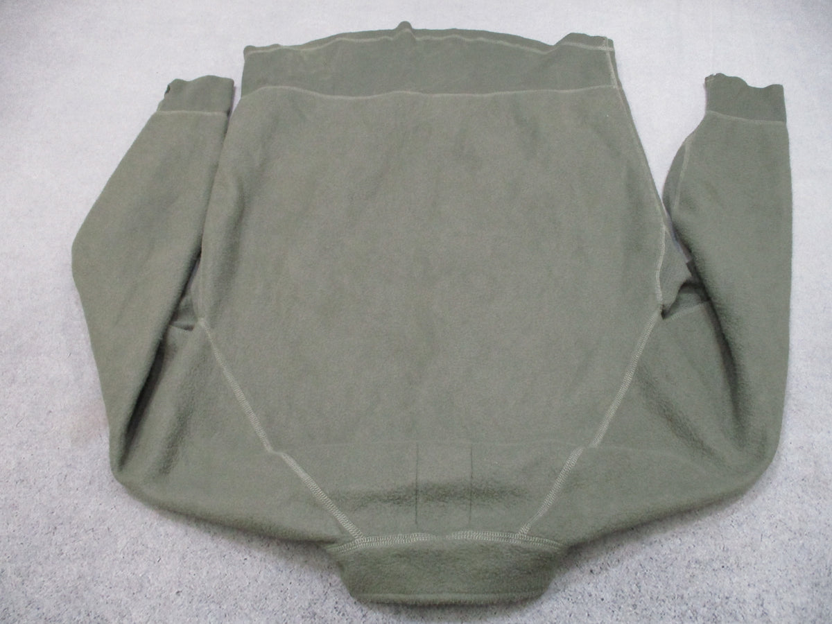 USGI Army Midweight Fleece Shirt Large Regular Foliage Green Nomex 1/4 Zip