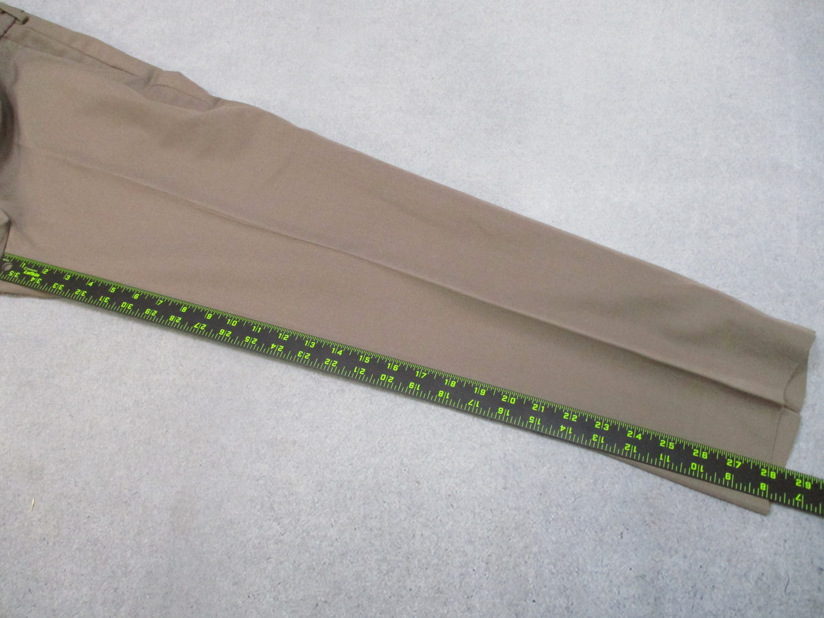 US Army AGSU Women's Dress Pants 10MR Heritage Taupe Bernard Cap Wool Blend