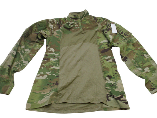 NEW ARMY OCP MULTICAM COMBAT SHIRT TYPE II X-LARGE 1/4 ZIP TOP FLAME RESISTANT