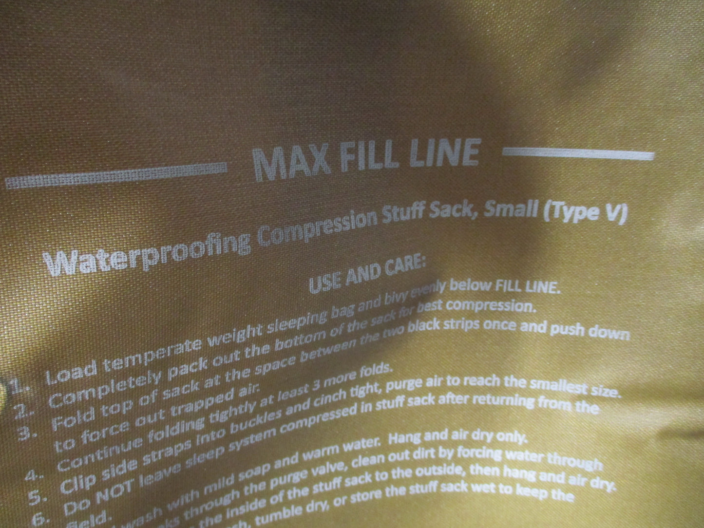 NEW USMC 3 Season Sleep System Long 4pc Bag Bivy Dry Bag Mesh Sack