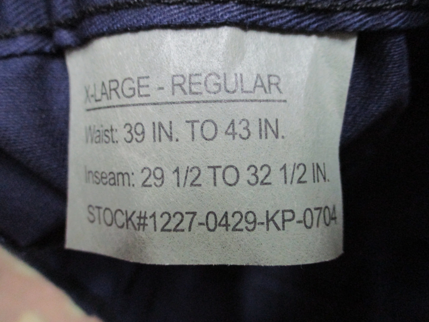 Rothco Navy Blue BDU Cargo Pants Trousers Fatigues 55/45 Tactical Work NWT