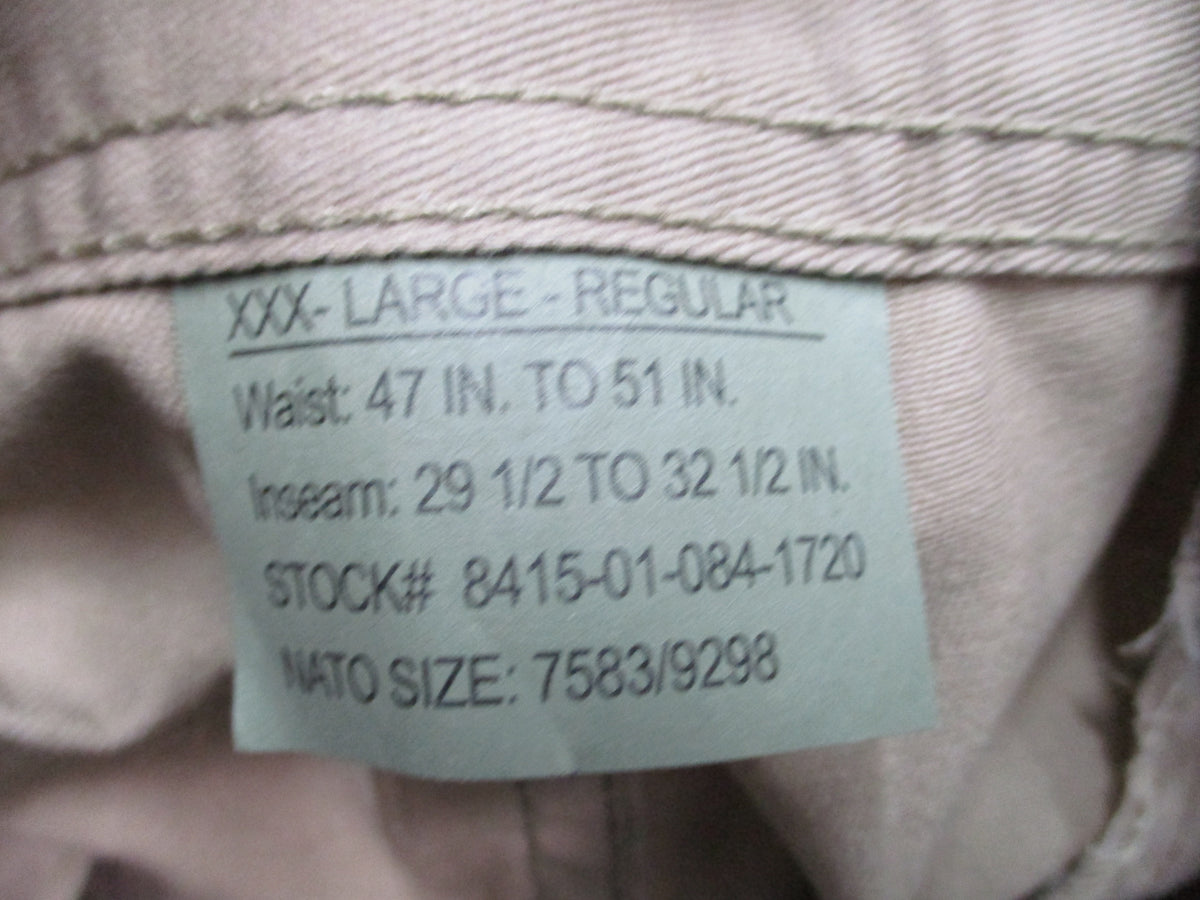 Rothco Khaki BDU Cargo Pants Tactical Trousers Military Fatigues 55/45 NWT