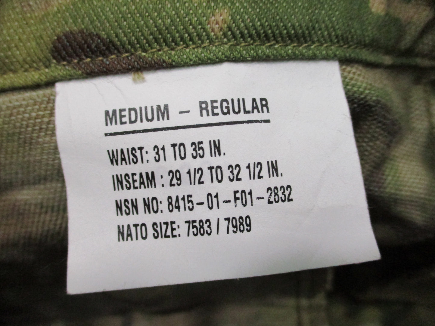 US Army OCP Combat Pants M-R Flame Resistant Crye AirFlex Knee Pads Included