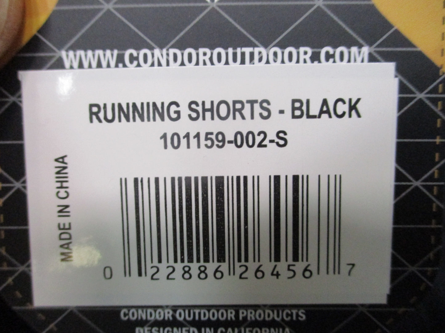 Condor 101159 Ranger Panties Running Shorts Black Military PT Gym S M L NWT