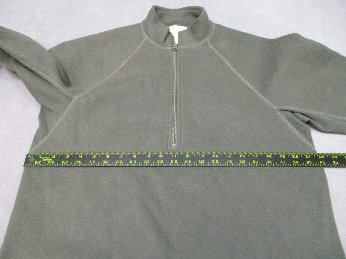 USGI Army Midweight Fleece Shirt Large Regular Foliage Green Nomex 1/4 Zip