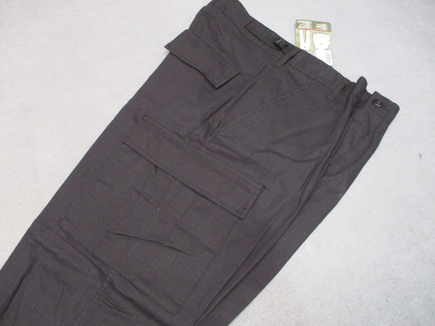 Rothco Black BDU Cargo Pants 100% Cotton Ripstop Tactical Military Style NWT