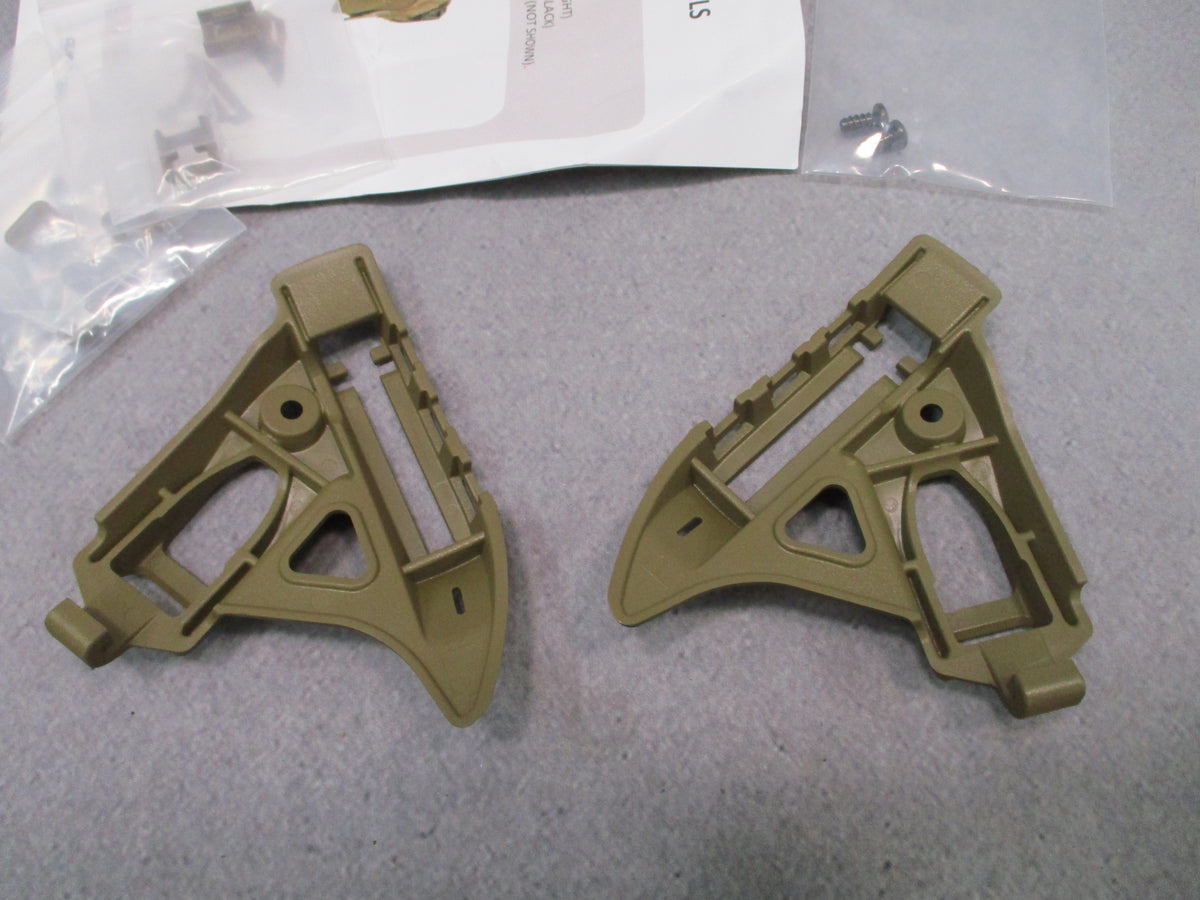 IHPS Helmet Accessory Rail Kit Coyote Brown Left Right Rails Spacers Screws